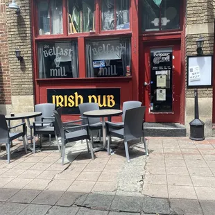 the outside of the pub