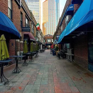 French quarter area in uptown Charlotte , look for the Irish flag and you'll find The Belfast Mill