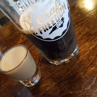 Irish I wasn't about to drink this Car Bomb... Oh, well that wasn't so bad...