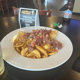 Irish Nachos The menu said it was waffle fries but this is what we got