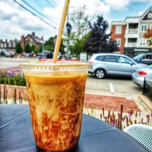 Oatmilk mocha deliciousness