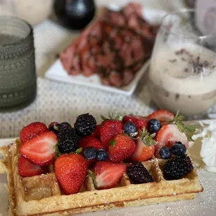 Strawberry Field Waffle