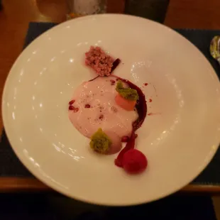 Cherry blossom chocolate (dessert on Cherry Blossom menu 2021)