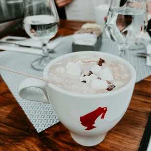 Belgian Hot Chocolate Milk with Irish Cream