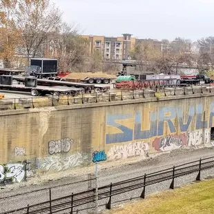 View from parking lot