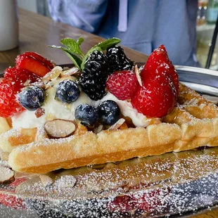 Ricotta and Berry Waffle