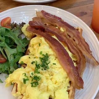 Smoked Salmon Waffle