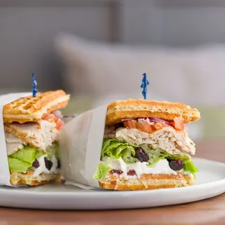 Cranberry Turkey Waffle Sandwich
