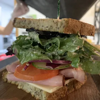 Black forest ham sandwich