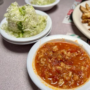 Coleslaw and "hot sauce"