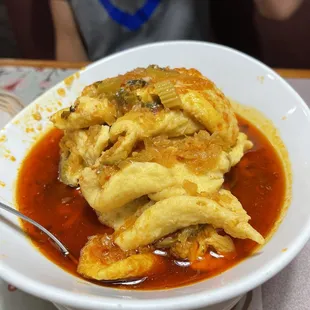 Delicious dumplings with a spicy oil.  $11.99