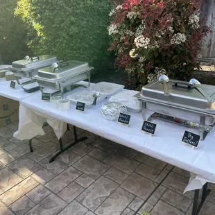 Food catered for a pre wedding event
