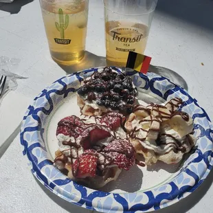 Fruit waffles!