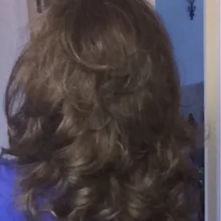 This is the back of the hairstyle Teresa gave me! She is great. Very talented!