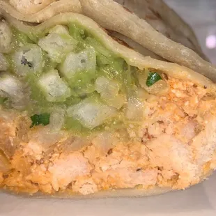 Half of a delicious Cali burrito