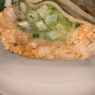 Half of a delicious Cali burrito