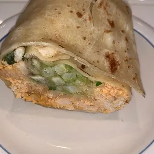 Half of a delicious Cali burrito