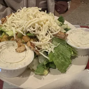 Grilled chicken Caesar salad