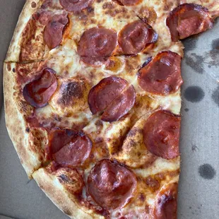 Pepperoni Pizza, what's left of it lol