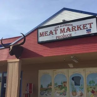 the front of the building