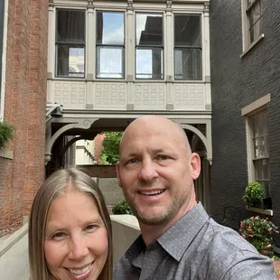 Courtyard w/ hors d&apos;oeuvres