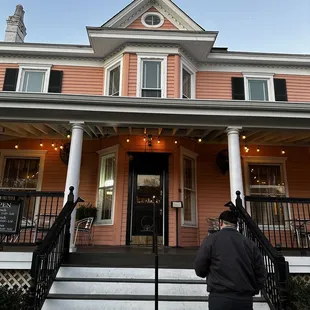 the front of the building