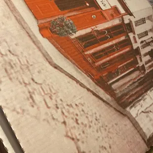 pizza box was cute but the taste was nothing special