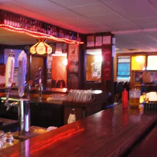a view of a bar