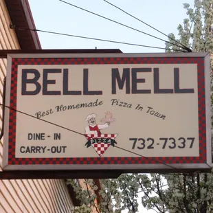 a sign for a restaurant