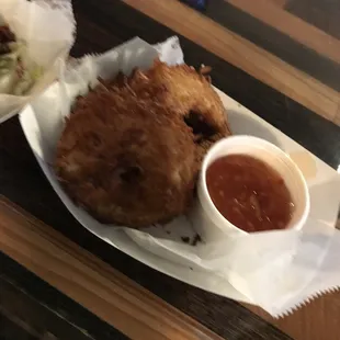 Onion rings &amp; Burger was great