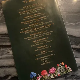 the menu