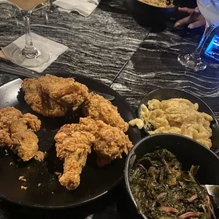 Fried Chicken, Mac n Cheese &amp; Kale