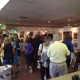 Art reception at Bella Art and Frame