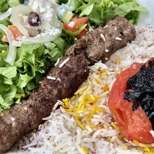 Koobideh lunch plate