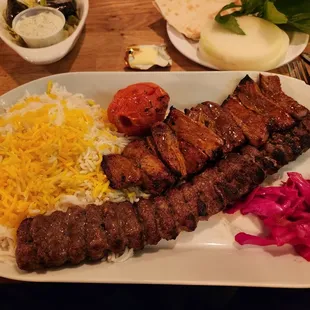 soltani kabob combo platter