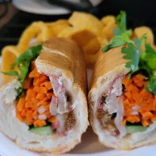 @Bella Banh Mi Cafe 4 Lunch; 9/11/2022. Saigon Special x3 for R Lunch today.Thnx so much David 4 my Ono Banh Mi Sandwich.Chips not included!