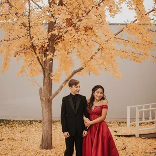 Red gown