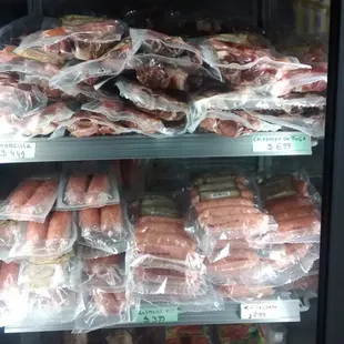Linguica, meat for feijoada etc.