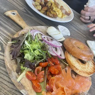Sunrise Breakfast and Lox Bagel