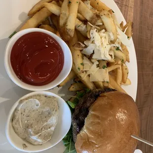 Cafe Burger w Truffle Parm fries --Definitely the best burger in town!!!