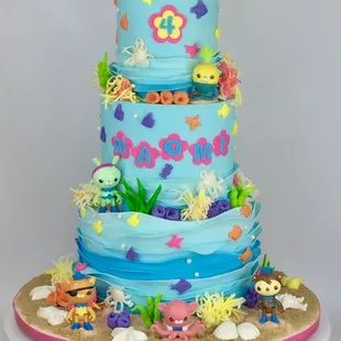 a three tiered cake