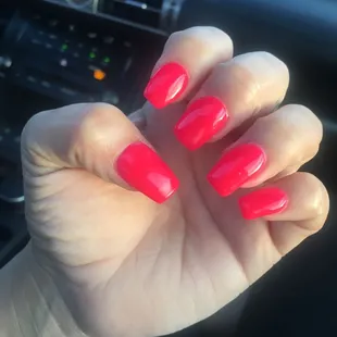 Notice how the index finger is shaped differently and shorter than the rest.