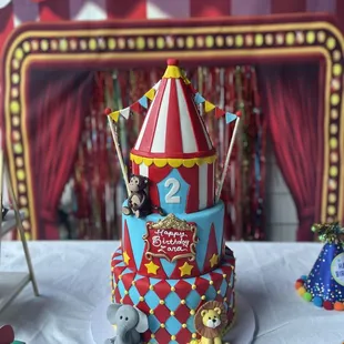  circus themed cake
