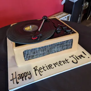  record player cake