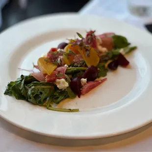 a plate of food on a table