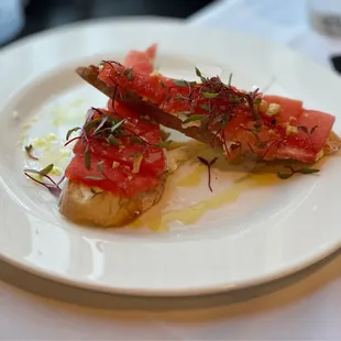 a plate of food on a table