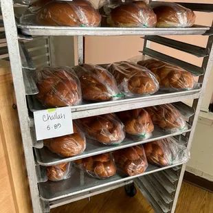 a rack of baked goods
