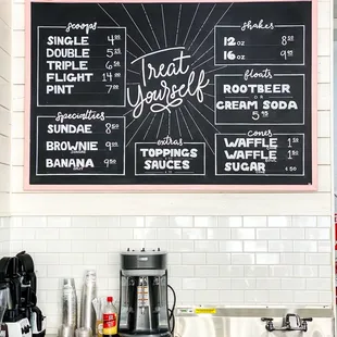 Menu board