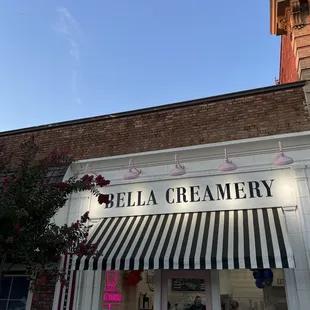 the front of the building