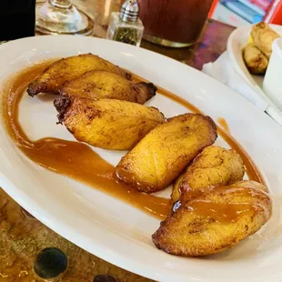 Brunch Dish - Sweet Fried Plantains drizzled with Guava